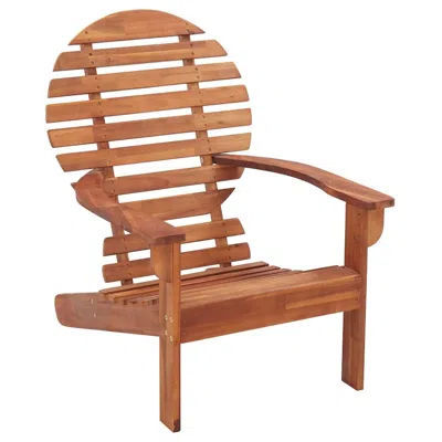 Vidaxl Adirondack Chair Solid Acacia Wood, 46321 In Brown