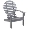 Vidaxl Adirondack Chair Solid Acacia Wood Gray, 46322