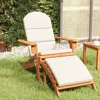 Vidaxl Adirondack Patio Chair With Footrest Solid Wood Acacia