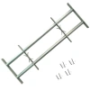 Vidaxl Adjustable Security Grill In Silver
