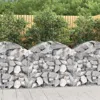 Vidaxl Arched Gabion Basket 39.4"x11.8"x31.5"/39.4" Galvanized Iron