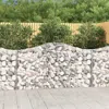 Vidaxl Arched Gabion Basket 78.7"x11.8"x39.4"/47.2" Galvanized Iron