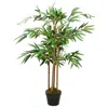 Vidaxl Artificial Bamboo Plant "twiggy" With Pot 35", 241362
