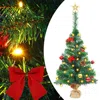 Vidaxl Artificial Christmas Tree With Baubles And Leds Green 25.2", 321505