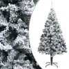 Vidaxl Artificial Christmas Tree With Flocked Snow Green 70.9" Pvc, 320964