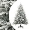 VIDAXL ARTIFICIAL CHRISTMAS TREE WITH FLOCKED SNOW GREEN 70.9" PVC & PE