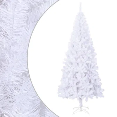 Vidaxl Artificial Christmas Tree With Steel Stand 82.7" 910 Branches, 242421 In Gray