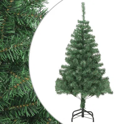 Vidaxl Artificial Christmas Tree With Steel Stand 82.7" 910 Branches, 60176 In Green