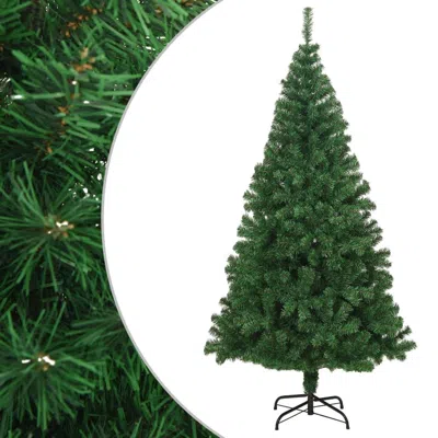 Vidaxl Artificial Christmas Tree With Thick Branches Green 82.7" Pvc, 321036