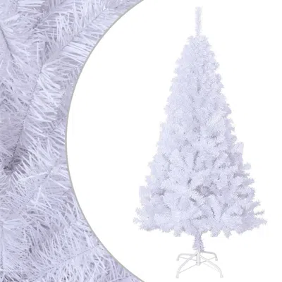 Vidaxl Artificial Christmas Tree With Thick Branches White 59.1" Pvc, 321038 In Gray