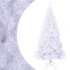 Vidaxl Artificial Christmas Tree With Thick Branches White 82.7" Pvc, 321040
