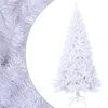 Vidaxl Artificial Christmas Tree With Thick Branches White 94.5" Pvc, 321041
