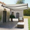 Vidaxl Awning Post Set Anthracite 236.2"x96.5" Iron