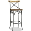 Vidaxl Bar Stool Solid Mango Wood In Brown