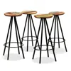 Vidaxl Bar Stools 4 Pcs Solid Reclaimed Wood, 245446