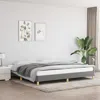 Vidaxl Bed Frame Dark Gray 76"x79.9" King Fabric