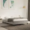 Vidaxl Bed Frame Light Gray 59.8"x79.9" Queen Velvet