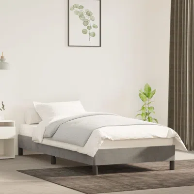 Vidaxl Bed Frame Light Grey