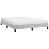 Vidaxl Bed Frame Light Grey In White