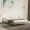 Vidaxl Bed Frame With Headboard Light Gray 53.9"x74.8" Full Velvet