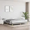 Vidaxl Bed Frame With Headboard Light Gray 76"x79.9" King Fabric