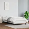 Vidaxl Bed Frame With Headboard White 39.4"x79.9" Twin Xl Faux Leather