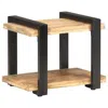 Vidaxl Bedside Cabinet 19.7"x15.7"x15.7" Rough Mango Wood, 320490