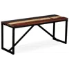 Vidaxl Bench Solid Reclaimed Wood 43.3"x13.8"x17.7", 244901