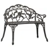 Vidaxl Bistro Bench 39.4" Bronze Cast Aluminium, 47859