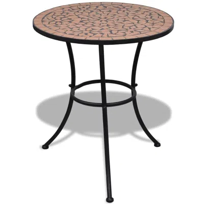 Vidaxl Bistro Table Terracotta 23.6" Mosaic, 41528 In Brown