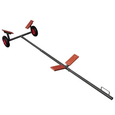 Vidaxl Boat Trailer Adjustable, Sailing And Fishing Boat Trailer, Weight Capacity Of 352.7 Lb In Black
