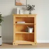 Vidaxl Bookcase Brown Solid Waxed Pinewood 31.5x11.4x39.4 In Bookcase