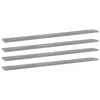 Vidaxl Bookshelf Boards 4 Pcs Concrete Gray 39.4"x3.9"x0.6" Chipboard, 805370