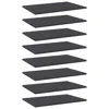 Vidaxl Bookshelf Boards 8 Pcs Gray 23.6"x15.7"x0.6" Chipboard, 805255