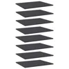 Vidaxl Bookshelf Boards 8 Pcs Gray 23.6"x19.7"x0.6" Chipboard, 805271