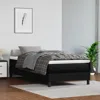 Vidaxl Box Spring Bed Frame Black 39.4"x74.8" Twin Faux Leather