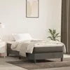 Vidaxl Box Spring Bed Frame Dark Gray 39.4"x74.8" Twin Velvet