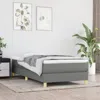Vidaxl Box Spring Bed Frame Dark Gray 39.4"x79.9" Twin Xl Fabric