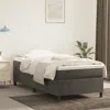 Vidaxl Box Spring Bed Frame Dark Gray 39.4"x79.9" Twin Xl Velvet