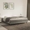 Vidaxl Box Spring Bed Frame Light Gray 76"x79.9" King Velvet