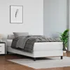 Vidaxl Box Spring Bed Frame White 39.4"x74.8" Twin Faux Leather