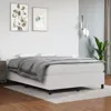 Vidaxl Box Spring Bed Frame White 59.8"x79.9" Queen Faux Leather