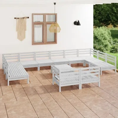 Vidaxl Brunetto Solid Wood 12 - Person Seating Group