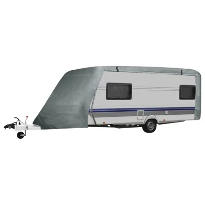 Vidaxl Caravan Cover Gray M, 210094