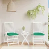 Vidaxl Chair Cushions 2 Pcs Green 19.7"x19.7"x2.8" Fabric, 314911