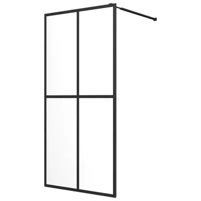 Vidaxl Chowchilla 30.71" W X 0.8" D X 76.77" H Semi-frameles Rectangle Shower Enclosure Fixed Panel In Transparent