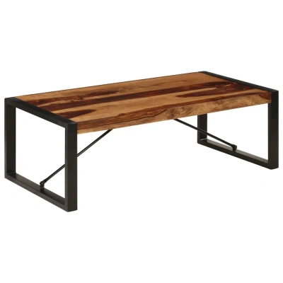 Vidaxl Coffee Table 47.2"x23.6"x15.7" Solid Sheesham Wood, 247426 In Brown