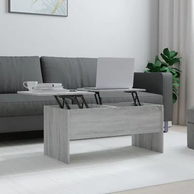 Vidaxl Coffee Table Gray Sonoma 40.2"x19.9"x18.3" Engineered Wood