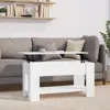 Vidaxl Coffee Table High Gloss White 39.8"x19.3"x20.5" Engineered Wood
