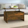 Vidaxl Coffee Table Smoked Oak 31.5"x21.9"x16.3" Engineered Wood